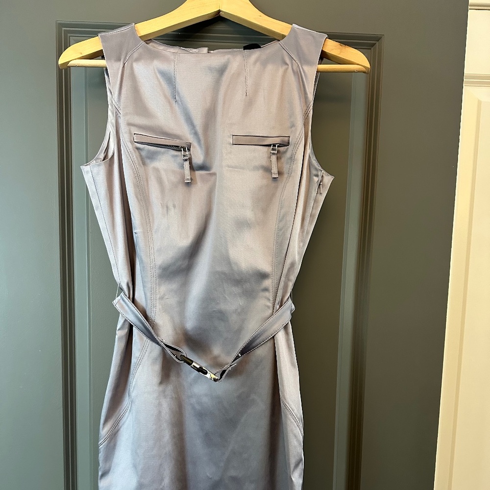 Purple Satin Dress